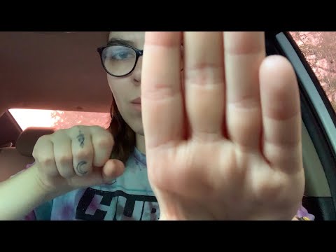 Rainy Sunday Hand Movements & Sounds🌧 Lofi ASMR in a Car ~ No talking🌷