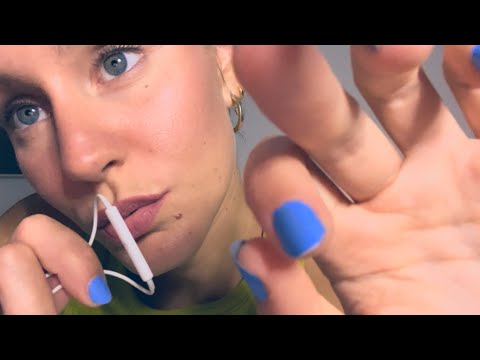 asmr casero/lofi MUY CERQUITA (mouth sounds, visuales, tapping…)