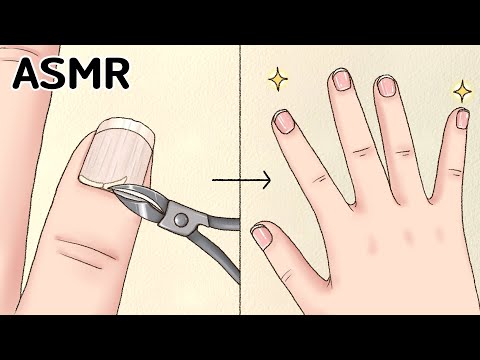 ASMR 케어 애니메이션 | 대리만족 쾌감✨손톱케어 | 운동소녀 바닐라의 외출준비 GRWM (신비한502잡화점 비하인드 스토리)