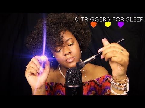 ASMR 10 Triggers To Help You Sleep ~