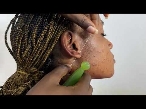 ASMR EAR CLEANING, SCALP SCRATCHING AND HEAD MASSAGE, BACK SCRATCHING AND PICKING WITH TINGLES