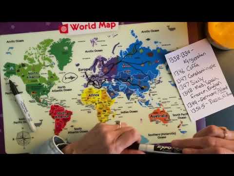 Let’s Discuss The Black Death with a Map too! ~ Non Expert Relaxing ASMR