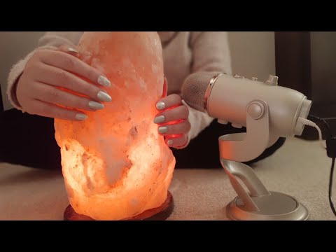 ASMR Salt Lamp Tapping And Scratching(No Talking)