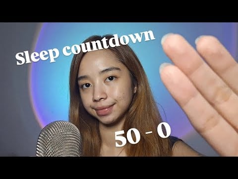 ASMR Sleep Countdown from 50 to 0 😴