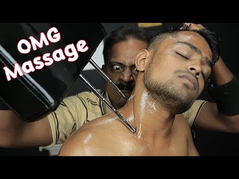 Indian ASMR Massage For Your Relaxation | Neck And Shoulder Massage With Chair | Neck Cracking ASMR