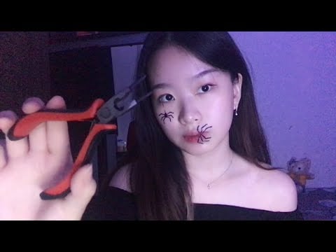 ASMR Creepy Girl Does Your Makeup For Halloween