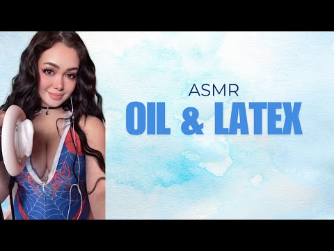 ASMR Oil & Latex Massage | Oil Sounds, Ear To Ear Relaxation