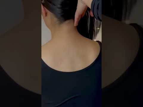 ASMR Back Brushing UP THE NAPE Feels Heavenly! #asmr #shorts