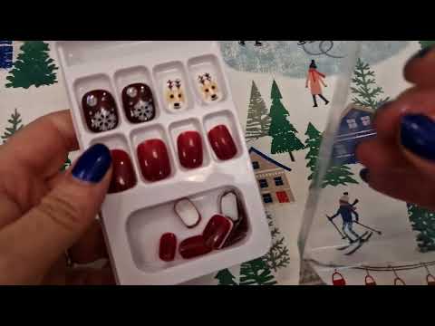 ASMR Doing your Christmas Nails RP    #asmr #calm #relax #sleep