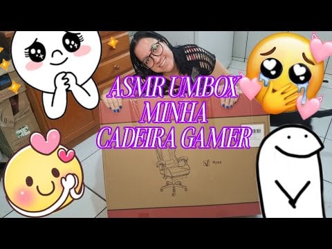 ASMR-UMBOX MINHA CADEIRA GAMER #asmr #relax #sonsdeboca 