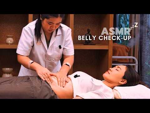 THAI Traditional Stomach Exam & Bloating Massage | Real ASMR sounds