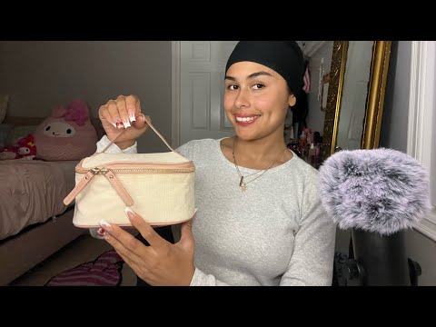 asmr : makeup bag rummaging / show and tell