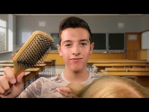 ASMR Guy in the Back of Class Plays with Your Hair