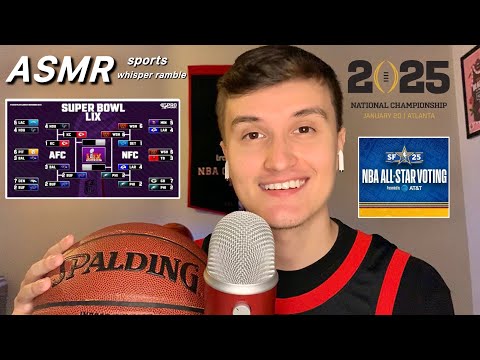 ASMR Whisper Ramble all about Sports 🏈💤 (nfl playoff recap, nba, etc.)