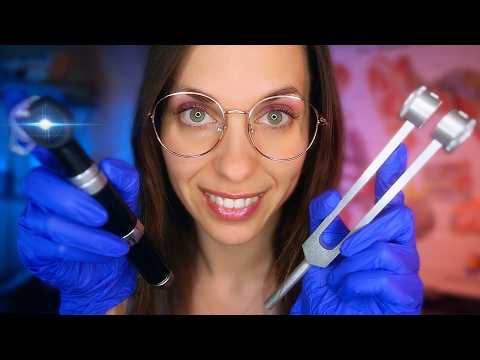 ASMR Realistic Doctor Ear Exam Roleplay With Otoscope, Intense ear cleaning