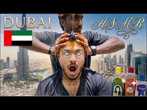 ASMR 😱 $4 08 Oiliest Head Massage in Dubai 🇦🇪🇮🇳 | This Sent Me to Heaven! ☁️✨