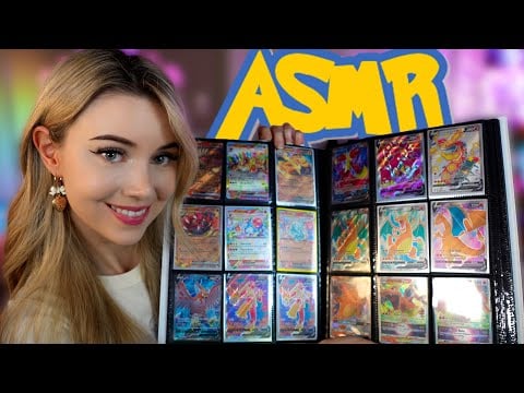 Sorting My Rare Pokemon Cards | Whispered ASMR For Sleep