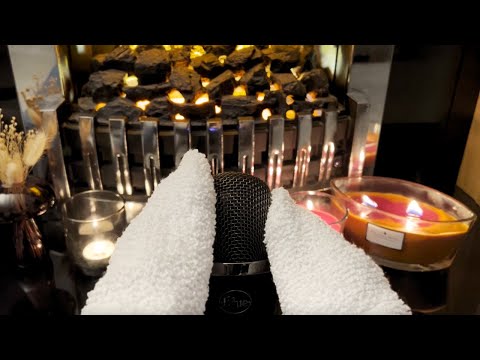 ASMR | Gentle Microphone Scratching Trigger & Relaxing Crackle Candle Sounds