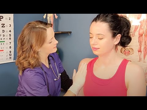ASMR Back & Shoulder Inspection with Chinese Acupressure Massage on @LunaLux ASMR
