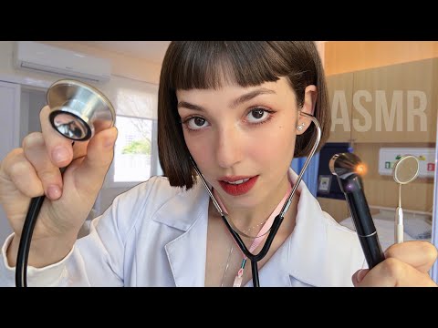 [ASMR] A CONSULTA MÉDICA MAIS REALISTA DE TODAS (oftalmo, dentista, dermato, e clinica geral) 👩‍⚕️