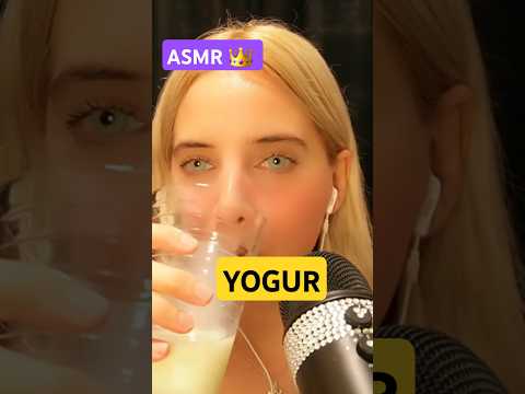 ASMR bebiendo YOGUR 🥛 #ASMR #asmr #asmrespañol #asmrargentina #relax #dormirbien #relajación #estrés