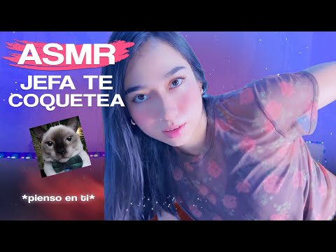 ASMR ROLEPLAY | Tu JEFA te COQUETEA