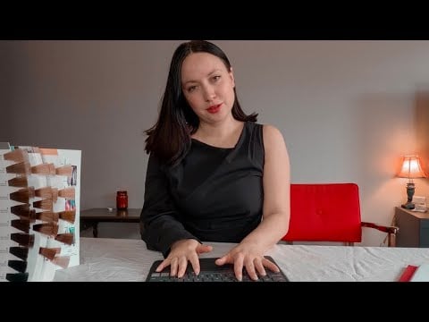 Hair color consultation ASMR | embracing your natural ✨ grey hair :)