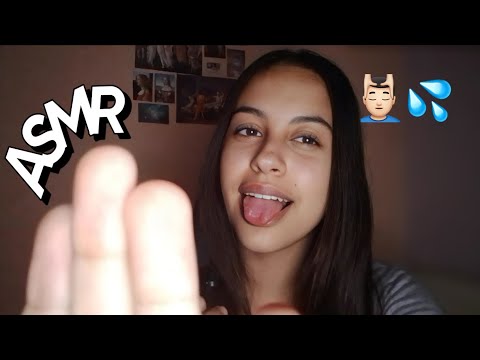 asmr fazendo sua massagem facial - camera tapping