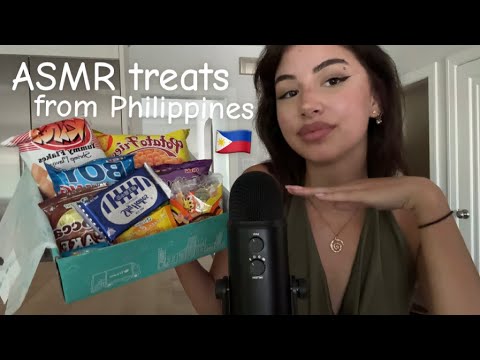 ASMR trying ￼international  treats 