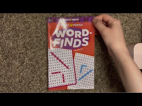 ASMR Flipping Through Word-Finds Volume 264