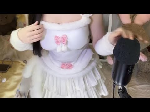 ASMR Roleplay Cosplay Accent 💖 Long Nails Scratching (Super Tingly)