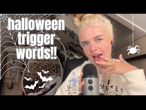 asmr | halloween trigger words !!!