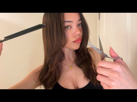 ASMR Ditsy Barber Cuts Your Hair! *she has no clue what she’s doing*