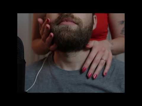 ASMR 👂 💤 SCRATCHING BEARD BARBER *Soft MASSAGE* ✨(Natural Nails) Girl relaxing you