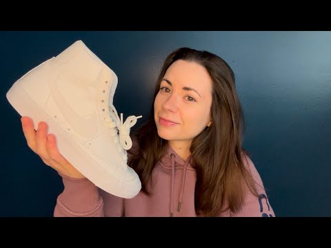 ASMR | Nike Blazer Mid ‘77 Vintage White Review 🤍