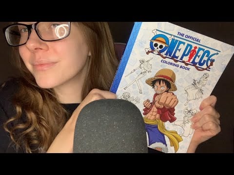 ASMR Tapping On A One Piece Coloring Book | No Talking