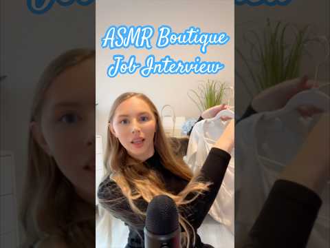 ASMR Boutique Job Interview 🎀 #asmrvideos #asmrsound #shorts #tinglesasmr #asmr