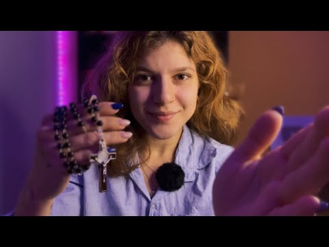 POSSO REZAR EM VOCÊ? ✨Benzedeira removendo o seu quebrante [ASMR]