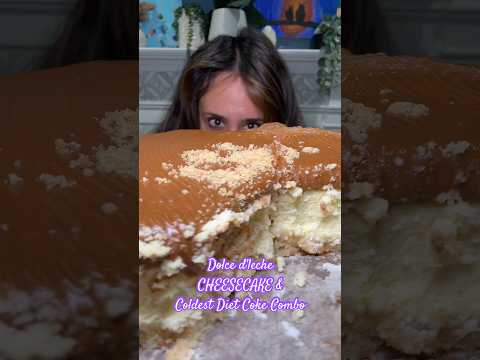ASMR Creamy Cheesecake Mukbang & the Coldest Diet Coke #ad #asmr #mukbang #cheesecake