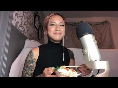 ASMR Q&A Sushi Mukbang (Real Name? Age? Boyfriend?)