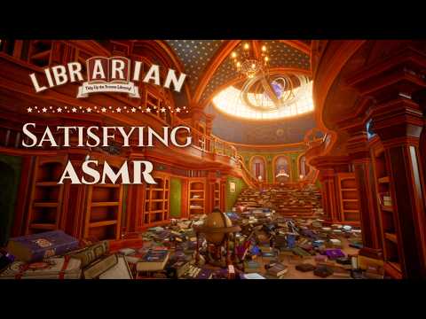 ASMR 📖 SO Simple Yet SO Satisfying 🔮 Playing Librarian: Tidy Up the Arcane Library!