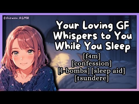 [F4M] Your Loving GF Whispers To You While You Sleep | ASMR Roleplay