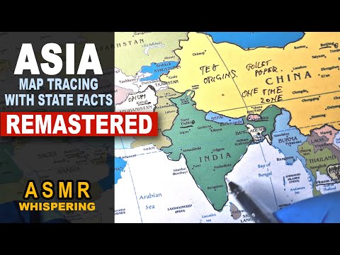 Tracing ASIA Map Outline With 2025 Facts for Each Country | #asmrfacts ...