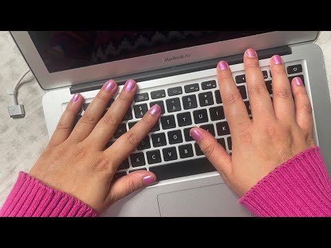 ASMR Typing on MacBook Air Laptop. (no talking)