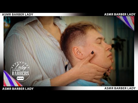 💈 ASMR Face Massage by Barber Lady Helen