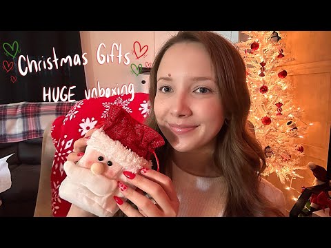 ASMR SECRET SANTA w/ @ASMR4EVERY1  🎄long & rambly unboxing of gifts!🎁