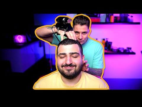 Массаж головы АСМР | скраб для  лица | распаривание головы | ASMR head massage