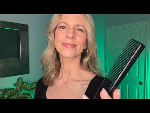 ASMR Haircut RP | Warm Conversation, Hair Treatment & Styling