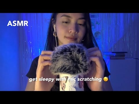 ASMR - mic scratching, mic blowing  & scalp check on mic