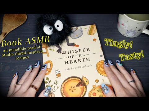 Book ASMR *Inaudible whisper-read of a Studio Ghibli inspired cookbook*